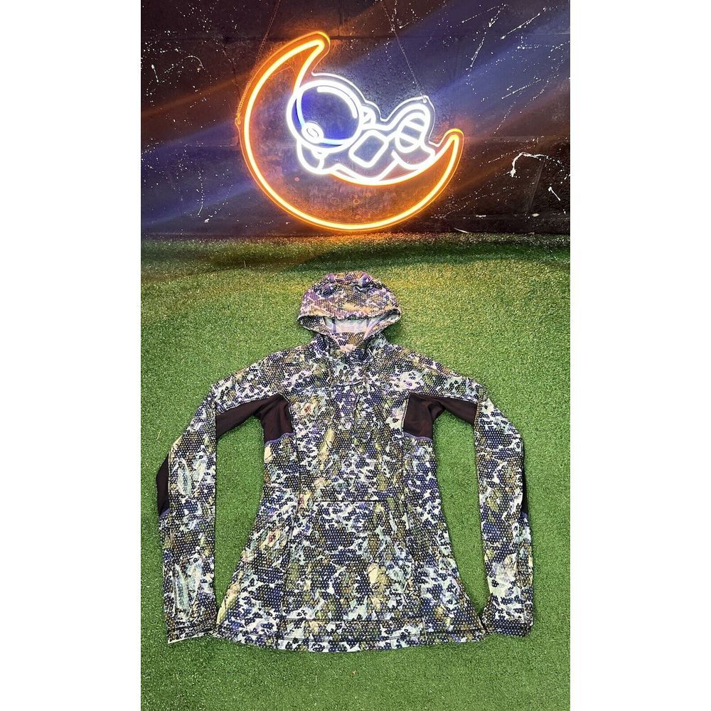 Lululemon Runbeam Lightweight Hoodie‎ Multi-colored Running Yoga Womens Size 4